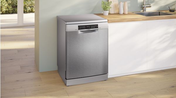 Serie 6 Szabadonálló mosogatógép 60 cm Szálcsiszolt acél színű SMS6EDI00E SMS6EDI00E-2