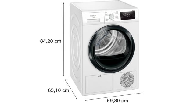 iQ300 Värmepumpstumlare 8 kg Vit WT45HVE6DN WT45HVE6DN-6
