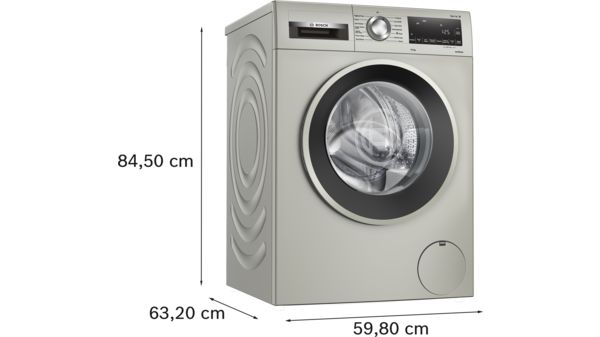 Series 6 Washing machine, front loader 10 kg 1400 rpm, Silver inox WGG245S2GB WGG245S2GB-6