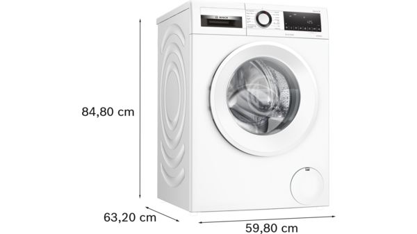 Serie 6 Tvättmaskin, frontmatad 9 kg 1400 v/min, Vit WGG144ZASN WGG144ZASN-6