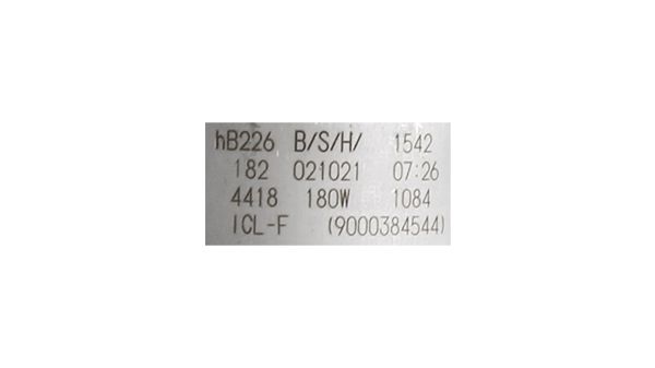Gebläsemotor GEBLAESE 1BA4418-6NK+A;1800W incl.Sensorträger;Puffer hinten;Innenkapsel 00654179 00654179-2