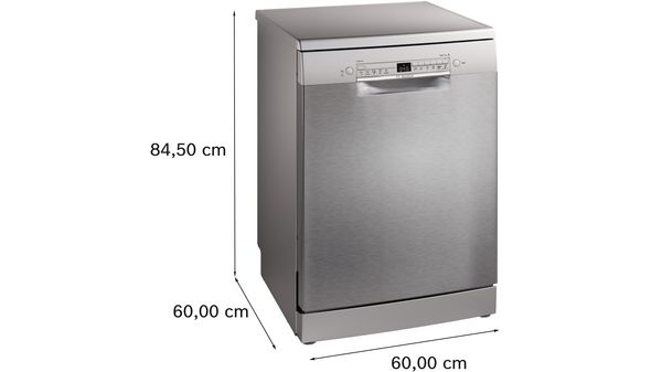 Serie 2 Szabadonálló mosogatógép 60 cm Szálcsiszolt acél színű SMS2HVI02E SMS2HVI02E-4
