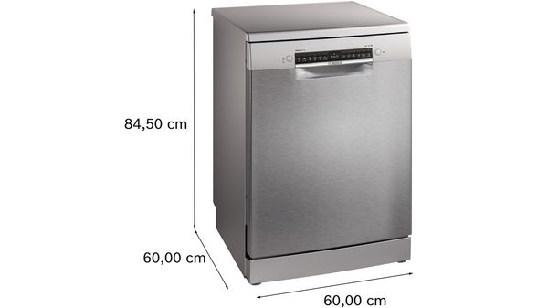 Serie 4 Szabadonálló mosogatógép 60 cm Szálcsiszolt acél színű SMS4EMI06E SMS4EMI06E-4