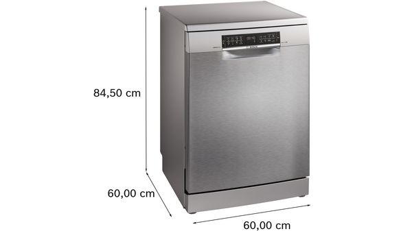 Serie 6 Solo Bulaşık Makinesi 60 cm Paslanmaz çelik parmak izi tutmaz SMS6EAI81T SMS6EAI81T-5