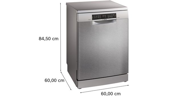Serie 6 Lavavajillas de libre instalación 60 cm Acero cepillado antihuellas SMS6ECI04E SMS6ECI04E-4