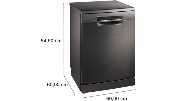 Series 6 Bosch free-standing dishwasher 60 cm Brushed black steel anti-fingerprint SMS6HMC00I SMS6HMC00I-4