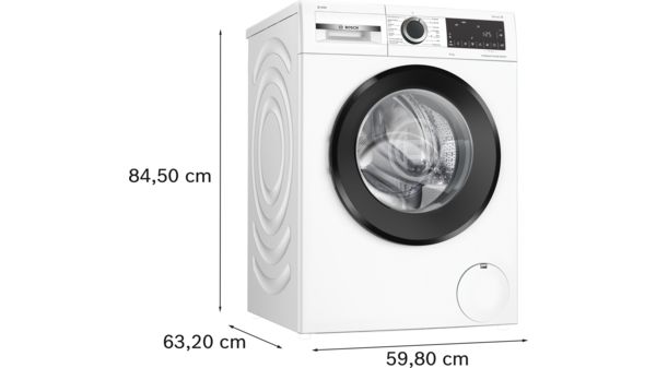 B-vara -Serie 6 Tvättmaskin, frontmatad 10 kg max. 1400 varv/min WGG254FPSNB WGG254FPSNB-8