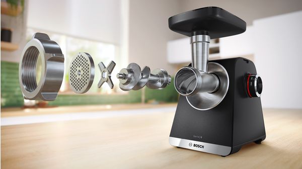 Serie 6 Köttkvarn MultiPower 2100 W Svart, silver metalic MFWS660B MFWS660B-19