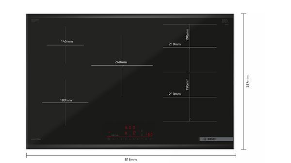 Einbau-Backofen-Set HBA4720B3 + PVW890HC1E Einbau-Backofen, Induktionskochfeld HBDPROTEC2 HBDPROTEC2-4