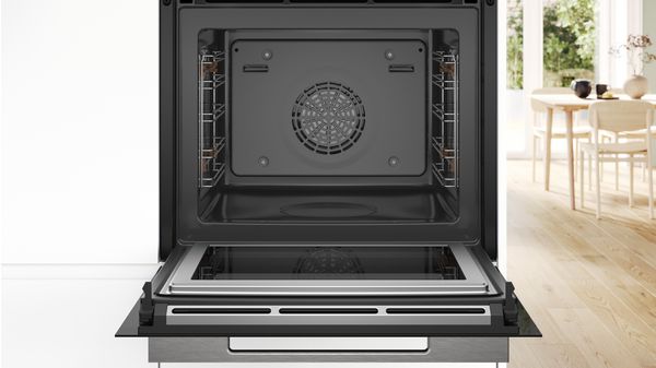 Serie 8 Einbau-Backofen mit Mikrowellenfunktion 60 x 60 cm Schwarz HMG7361B1 HMG7361B1-3