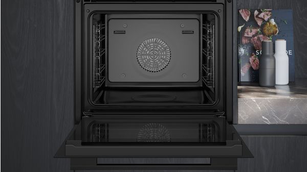 iQ700 Inbyggnadsugn med fullSteam 60 x 60 cm Svart HS736G1B2 HS736G1B2-3