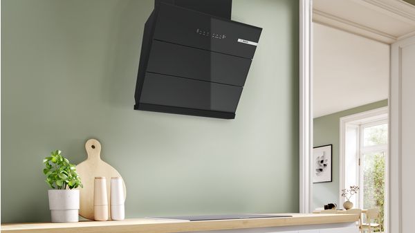 Series 4 wall-mounted cooker hood 60 cm Black DWK68IJ60I DWK68IJ60I-2