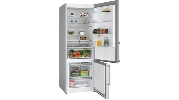Serie 4 Frigorífico combinado de libre instalación 193 x 70 cm Acero cepillado antihuellas KGN56XIDR KGN56XIDR-2