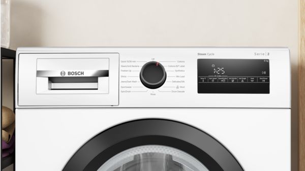 Series 2 washing machine, front loader 8 kg , White WAJ28260IN WAJ28260IN-2