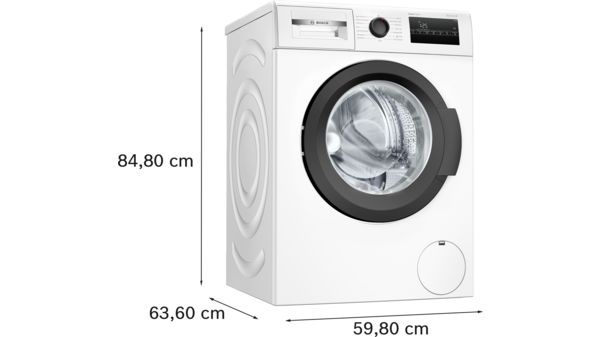 Series 2 washing machine, front loader 8 kg , White WAJ28260IN WAJ28260IN-5