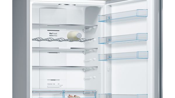 Serie 4 Frigorífico combinado de libre instalación 203 x 70 cm Acero cepillado antihuellas KGN49XIEA KGN49XIEA-3