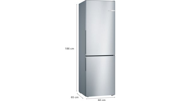 Serie 4 Kombinerad kyl/frys 186 x 60 cm Inox-Look KGV36VLEAS KGV36VLEAS-7