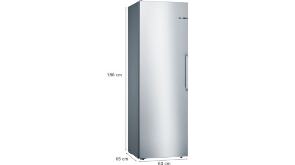 Serie 4 Frigorífico de libre instalación 186 x 60 cm Acabado acero inoxidable KSV36VLEP KSV36VLEP-6
