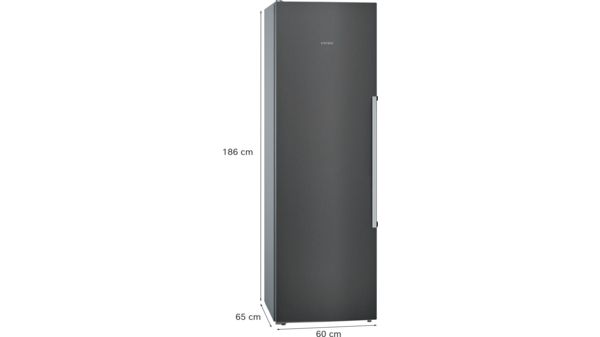 iQ500 Kylskåp 186 x 60 cm blackSteel KS36VAXEP KS36VAXEP-7