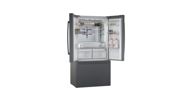 800 Series French Door Bottom Mount Refrigerator 36'' Black stainless steel B36CT80SNB B36CT80SNB-9