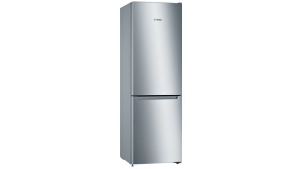 Serie 2 Szabadonálló, alulfagyasztós hűtő-fagyasztó kombináció 186 x 60 cm Szálcsiszolt acél színű KGN36NLEA KGN36NLEA-1