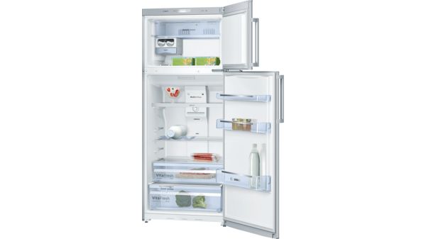 Serie | 4 free-standing fridge-freezer with freezer at top 171 x 70 cm Stainless steel look KDN53VL30A KDN53VL30A-1