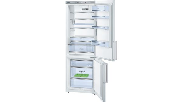 Serie | 6 Free-standing fridge-freezer with freezer at bottom KGE49AW30G KGE49AW30G-1