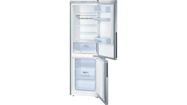 Serie | 4 Free-standing fridge-freezer with freezer at bottom Inox-look KGV36VL31G KGV36VL31G-1