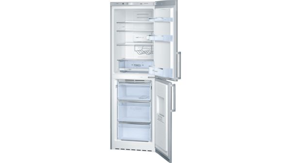Series 4 Free-standing fridge-freezer with freezer at bottom 185 x 60 cm Brushed steel anti-fingerprint KGN34VI20G KGN34VI20G-1