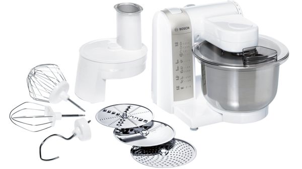 Køkkenmaskine MUM4 600 W Hvid, sølv MUM48W1 MUM48W1-1