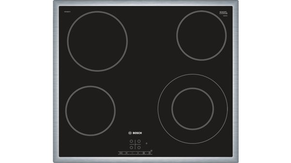 Serie 4 Električna ploča za kuhanje 60 cm Crna, ugradnja s okvirom PKF645B17E PKF645B17E-1