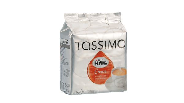 Koffie Tassimo T-Discs: Cafe Häg Crema Caffeinevrij Inhoud: 16 T-Discs 00574792 00574792-2