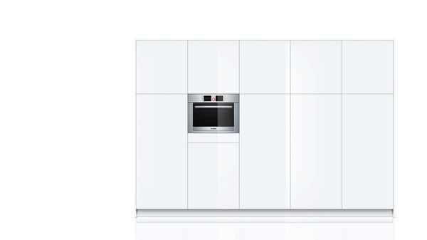 Series 8 Built-in compact oven with steam function 60 x 45 cm Stainless steel HBC36D754B HBC36D754B-3