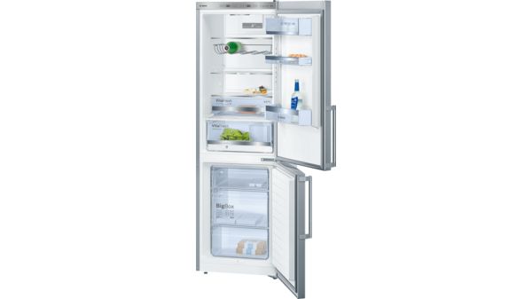 Serie | 6 free-standing fridge-freezer with freezer at bottom inox-easyclean KGE36AI42 KGE36AI42-1