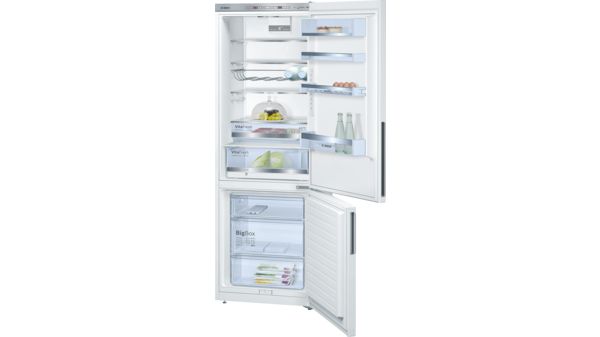 Serie | 6 Réfrigérateur-congélateur pose libre avec compartiment congélation en bas Blanc KGE49AW41 KGE49AW41-1