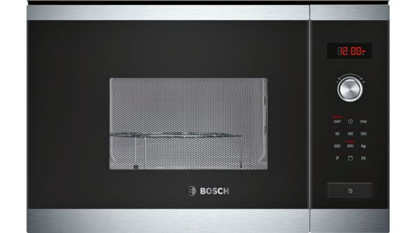 Bosch Hogar HMT75G451 - Microondas, Electrónico, Grill, Capacidad 17 L,  Acero Inoxidable, Libre Instalación, 46 x 29 cm : : Hogar y cocina