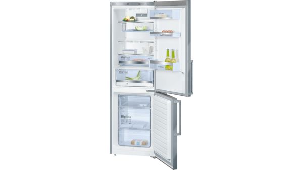 Serie | 6 free-standing fridge-freezer with freezer at bottom inox-easyclean KGE36EI43 KGE36EI43-1