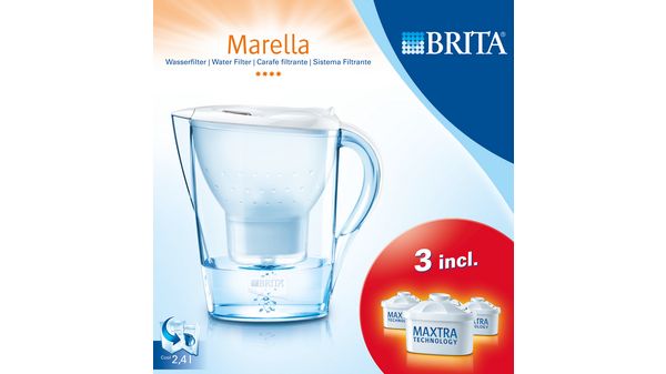 Starterpaket BRITA MARELLA weiß (inkl. 3 Filterkartuschen) 00570533 00570533-1