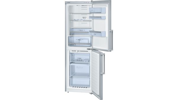 Serie | 6 free-standing fridge-freezer with freezer at bottom Inox-look KGN34XL32G KGN34XL32G-1