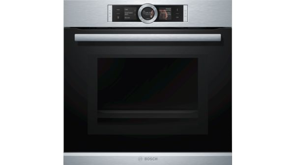 Series 8 Built-in oven with microwave function 60 x 60 cm Stainless steel HMG636RS1 HMG636RS1-1