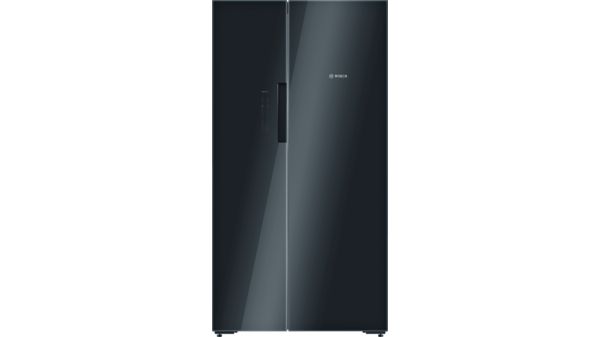 Serie | 8 Side-by-side fridge-freezer 175.6 x 91.2 cm Black KAN92LB35 KAN92LB35-1