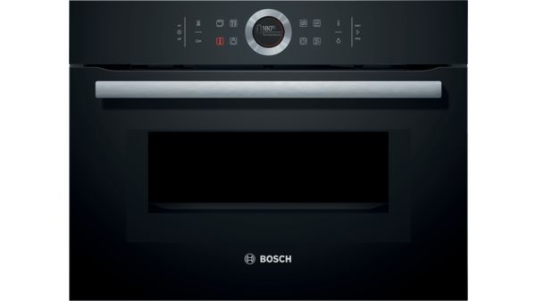 Series 8 Built-in compact oven with microwave function 60 x 45 cm Black CMG633BB1A CMG633BB1A-1