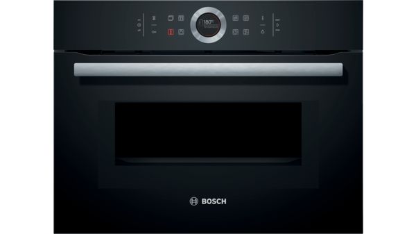 Series 8 Built-in compact oven with microwave function 60 x 45 cm Black CMG633BB1B CMG633BB1B-1