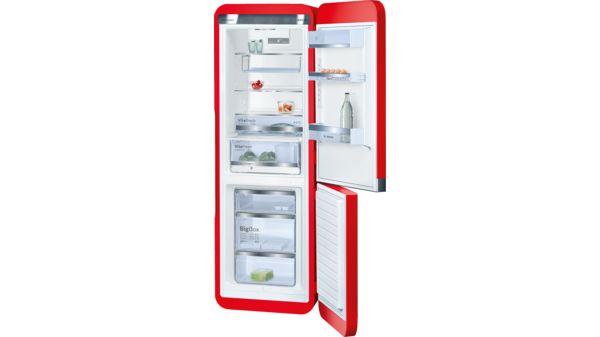 Serie | 8 Réfrigérateur-congélateur pose libre avec compartiment congélation en bas Rouge KCE40AR40 KCE40AR40-4