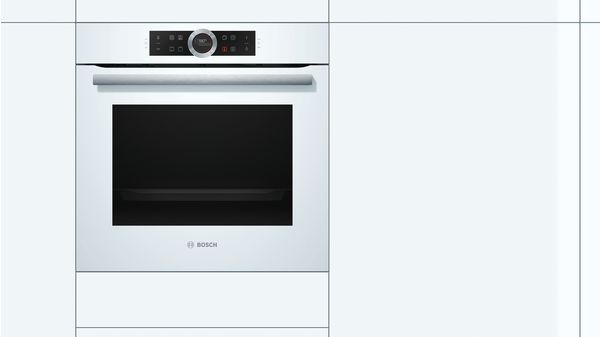 Series 8 Built-in oven 60 x 60 cm White HBG633NW1 HBG633NW1-2