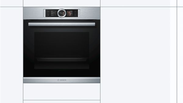 Serie | 8 Built-in oven 60 x 60 cm Stainless steel HBG6767S1A HBG6767S1A-2