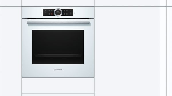 Series 8 Built-in oven 60 x 60 cm White HBG675BW1 HBG675BW1-2