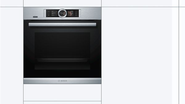 Series 8 Built-in oven with added steam function 60 x 60 cm Stainless steel HRG6769S6B HRG6769S6B-3