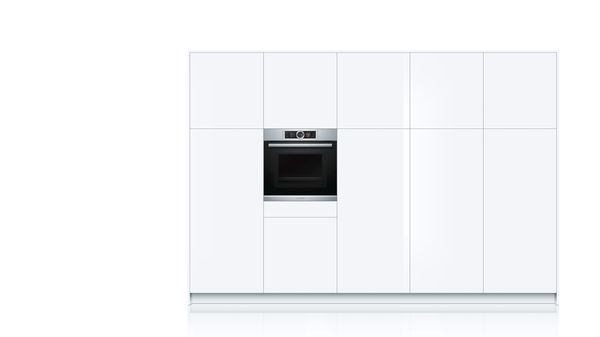 Series 8 Built-in oven with added steam and microwave function 60 x 60 cm Stainless steel HNG6764S1A HNG6764S1A-5