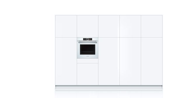 Serie 8 Combi microgolfoven met toegevoegde stoom 60 x 60 cm Wit HNG6764W6 HNG6764W6-5